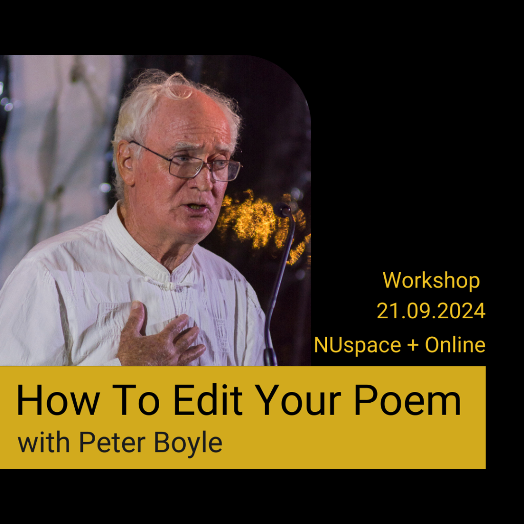 How to edit your poem with Peter Boyle, featuring an image of Peter Boyle.