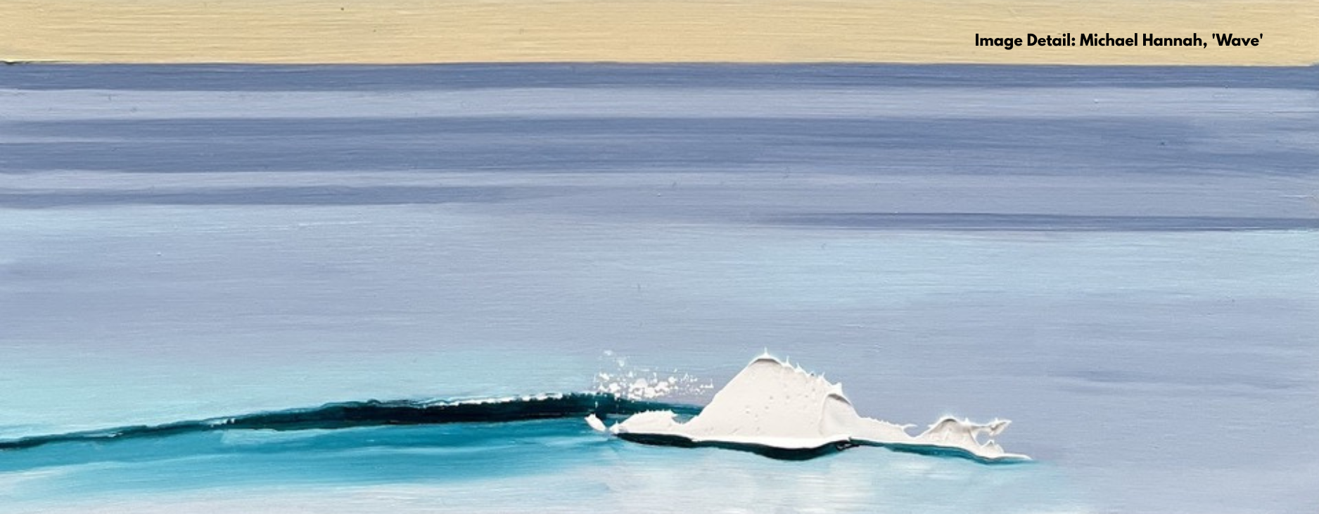 Ocean at sunset. Artwork by Michael Hannah. Title: Wave