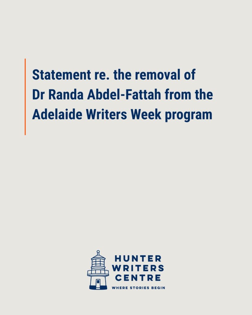 Statement re. the removal of Dr Randa Abdel-Fattah from the Adelaide Writers Week.