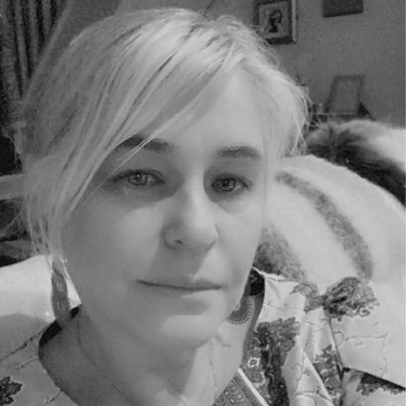 Black and white headshot of Katarina Lindstrom